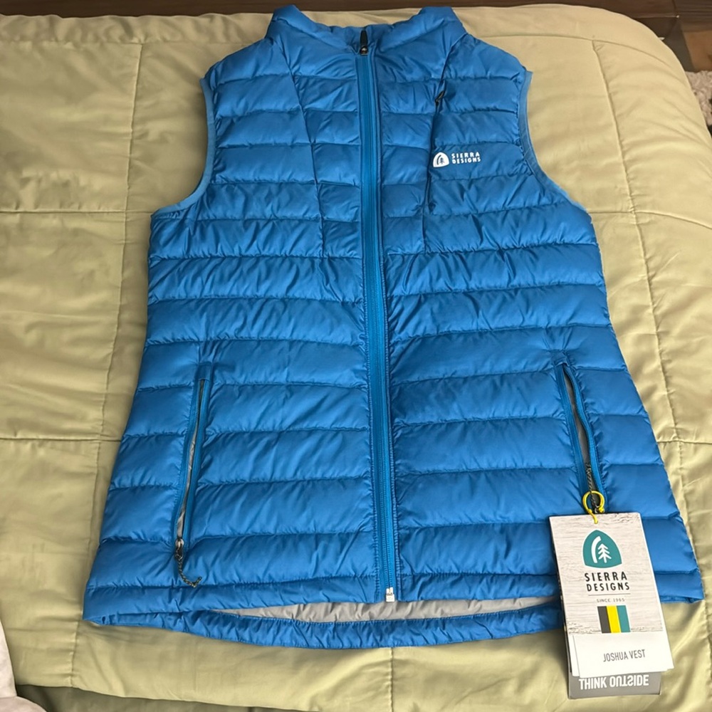 Sierra Designs Women's Down Puffy Zip Joshua Vest, 800 Fill DriDown Vest